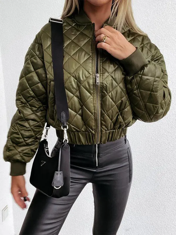 Zipper Quilted Padded Liner Jacket