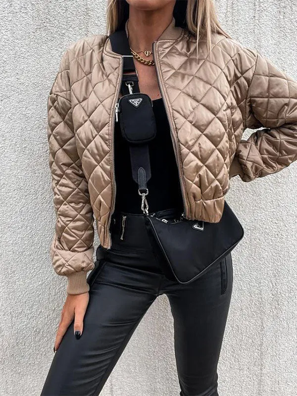 Zipper Quilted Padded Liner Jacket