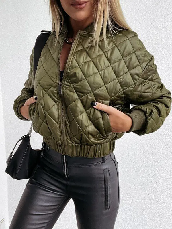 Zipper Quilted Padded Liner Jacket